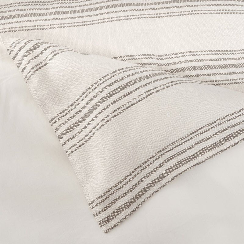 Prescott Stripe Duvet Set, Taupe HiEnd Accents