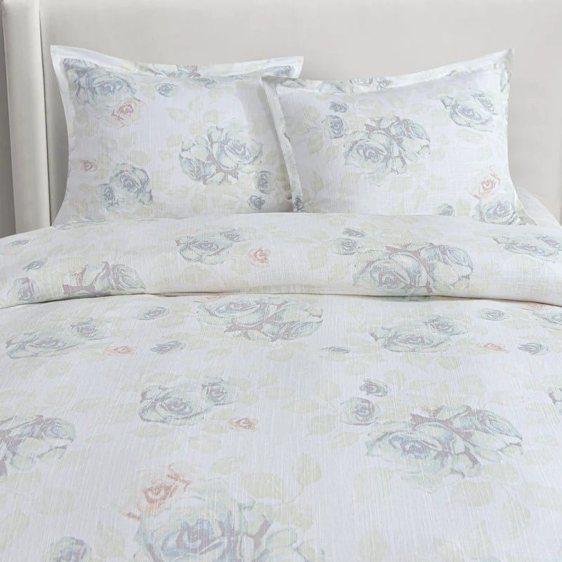 Rosaline Washed Linen Duvet Cover Set HiEnd Accents