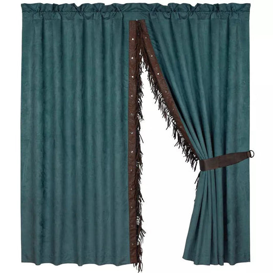 Del Rio Rod Pocket Window Curtain (Pair) W/ Fringe