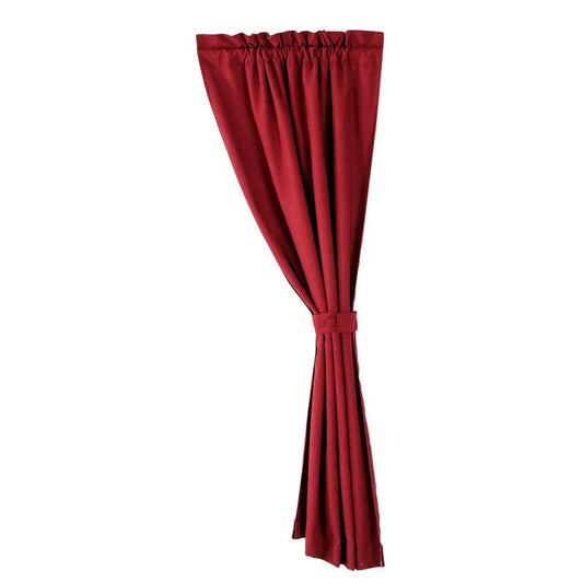 Red Textured Curtain