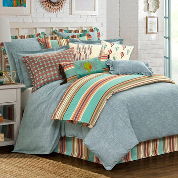 Serape Southwestern Striped Duvet Cover HiEnd Accents