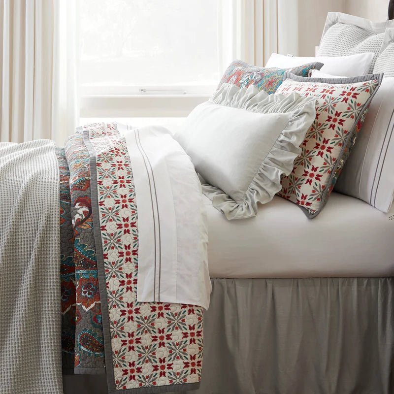 Abbie Western Paisley Reversible Quilt Set  HiEnd Accents