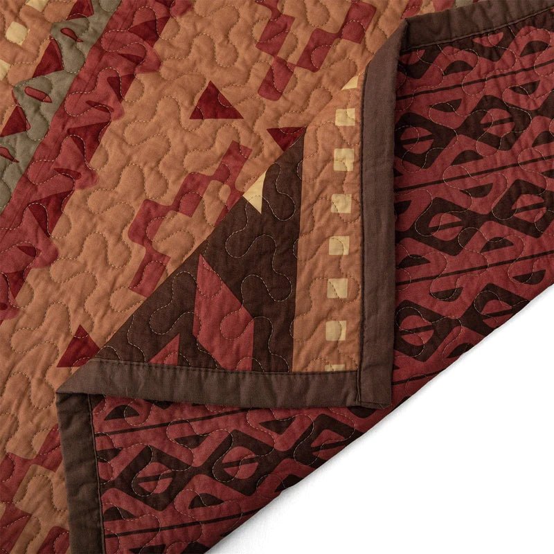 Broken Arrow Reversible 3Pc Quilt Set By HiEnd Accents