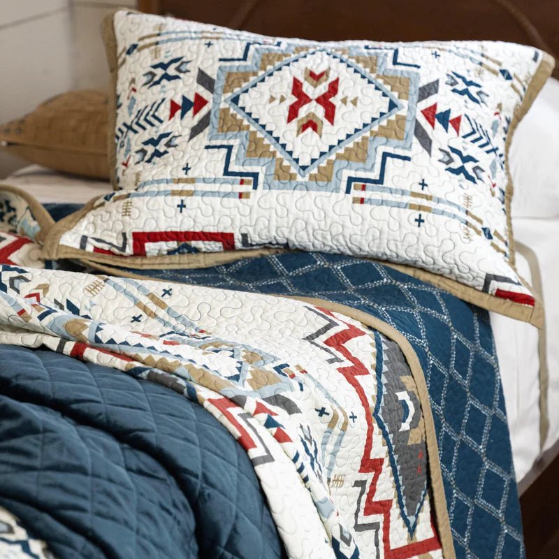 Spirit Valley Reversible 3Pc Quilt Set By HiEnd Accents