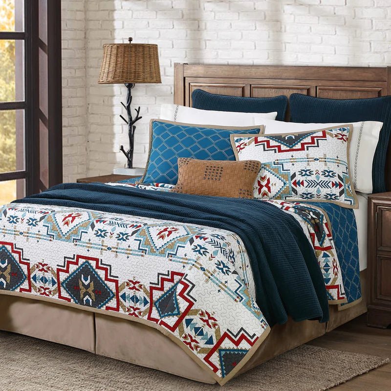 Spirit Valley Reversible 3Pc Quilt Set By HiEnd Accents