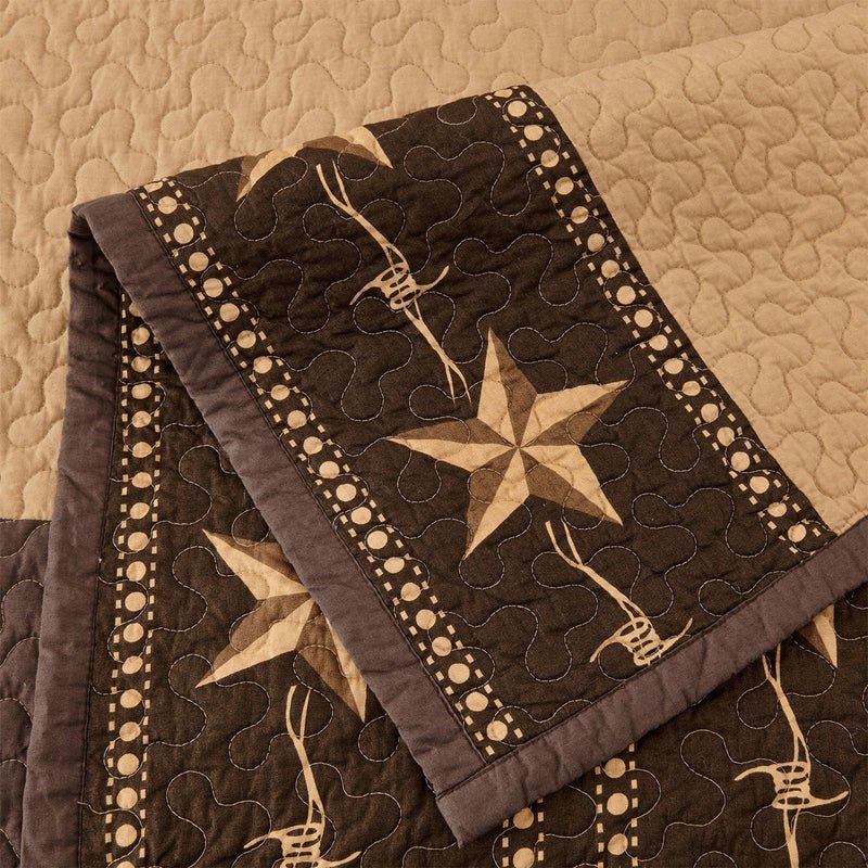 Star Ranch Reversible 3Pc Quilt Set By HiEnd Accents