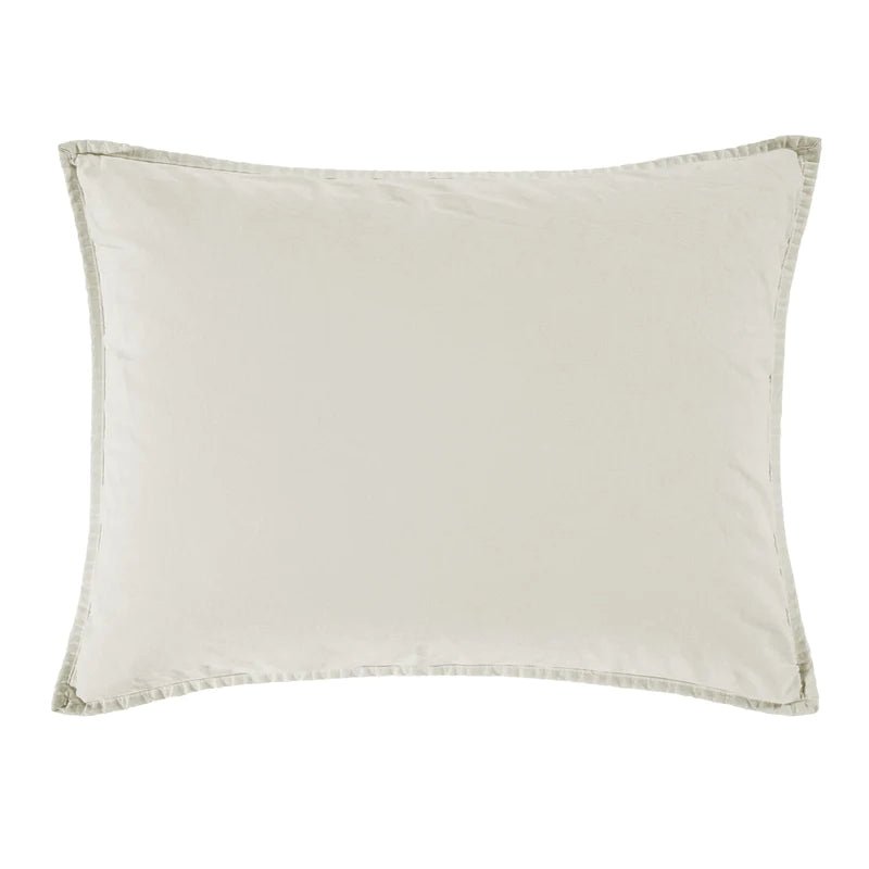 Stonewashed Cotton Canvas Pillow Sham