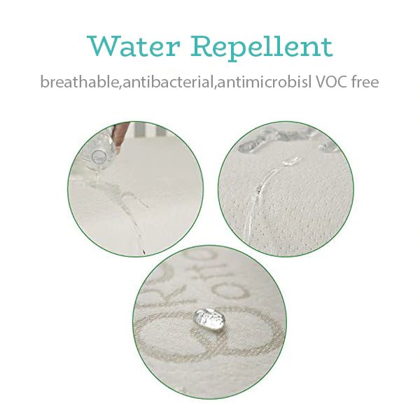 Protective Water Repellent Fitted Crib Sheet: Organic Cotton Bundle of Dreams